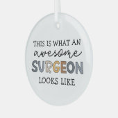 Chirurg Funny Phantastisch Chirurg Ornament Aus Glas (Vorderseite links)