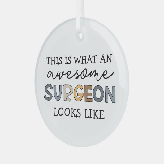 Chirurg Funny Phantastisch Chirurg Ornament Aus Glas (Vorderseite links)