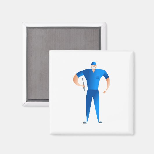 Chirurg Magnet (Vorderseite/Rückseite)