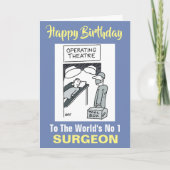 Chirurg mit Toolbox - Happy Birthday Karte (Vorderseite)