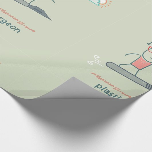 Chirurg-Packpapier Geschenkpapier (Ecke)