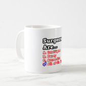 Chirurg Quiz...Joke Kaffeetasse (Vorderseite Links)