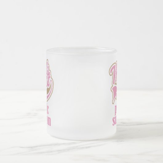 Chirurg-rosa Geschenk Mattglastasse (Mittel)