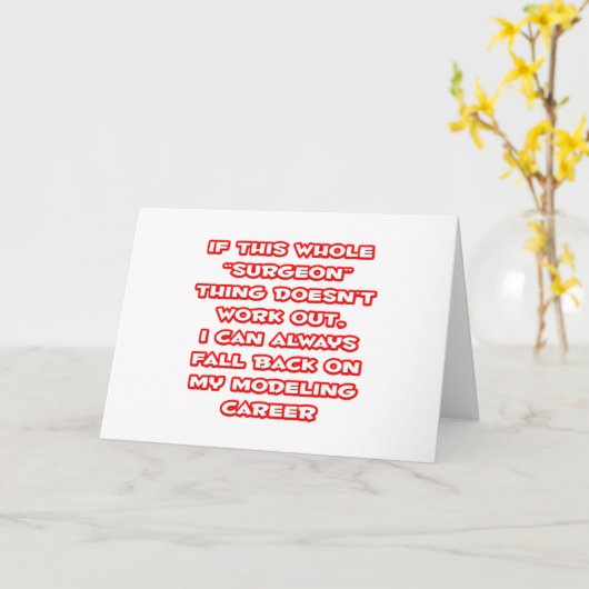 Chirurg Spaß ... Modellieren Karte (Gelbe Blume)