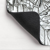 Chirurg und Assistenten besuchen einen schlecht Mousepad (Ecke)