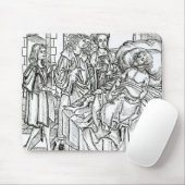 Chirurg und Assistenten besuchen einen schlecht Mousepad (Mit Mouse)