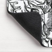 Chirurg verweist, während ein Assistent und Mousepad (Ecke)