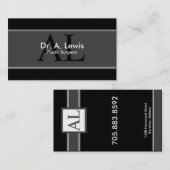 Chirurg-Visitenkarte - Monogramm Visitenkarte (Vorne/Hinten)