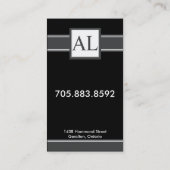 Chirurg-Visitenkarte - Monogramm Visitenkarte (Rückseite)