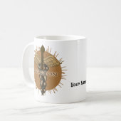 Chirurgen-Caduceus Kaffeetasse (Vorderseite Links)