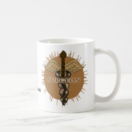Chirurgen-Caduceus Kaffeetasse (Rechts)
