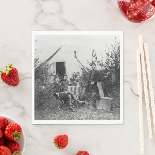 Chirurgen der 164. Infanterie - Ziviler Krieg Serviette (Beispiel)