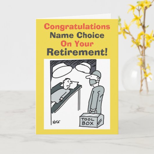 Chirurgen Karte (Gelbe Blume)