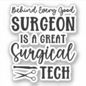 Chirurgie | Bewertung des chirurgischen Technikers Aufkleber (Vorderseite)