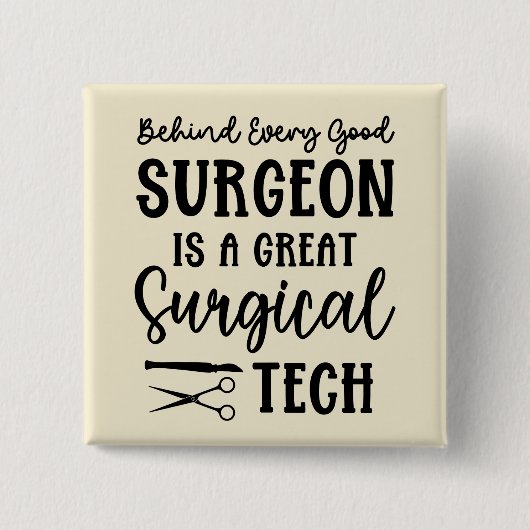 Chirurgie | Bewertung des chirurgischen Technikers Button (Vorderseite)