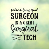 Chirurgie | Bewertung des chirurgischen Technikers Fensteraufkleber (Blatt 3)