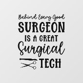 Chirurgie | Bewertung des chirurgischen Technikers Fensteraufkleber (Blatt)