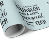 Chirurgie | Bewertung des chirurgischen Technikers Geschenkpapier (Rolleneckpunkt)