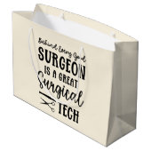 Chirurgie | Bewertung des chirurgischen Technikers Große Geschenktüte (Rückseite Schrägansicht)