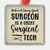Chirurgie | Bewertung des chirurgischen Technikers Ornament Aus Metall (Vorne)