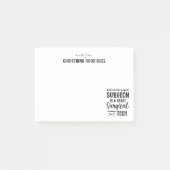 Chirurgie | Bewertung des chirurgischen Technikers Post-it Klebezettel (Vorderseite)