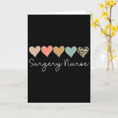 Chirurgie-Krankenschwester Leopard Heart, Valentin Karte (Gelbe Blume)