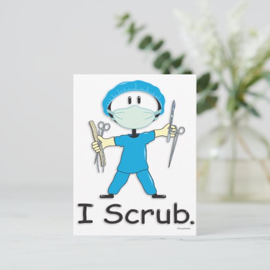 Chirurgie Postkarte (Stehend Vorderseite)