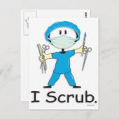 Chirurgie Postkarte (Vorne/Hinten)