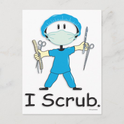 Chirurgie Postkarte (Vorderseite)