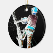 Chirurgin Electric Tree Arborist Kettensäge Keramikornament (Links)