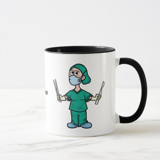 Chirurgin mit Tools Tasse (Rechts)