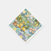 Chirurgisch blaues türkisfarbenes sizilianisches Z Serviette (Ecke)