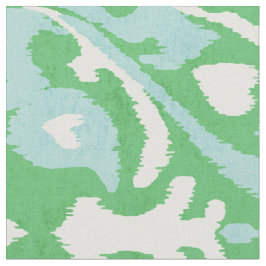 Chirurgische, grüne und türkisfarbene Katzenmuster Stoff