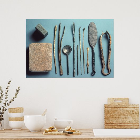 Chirurgische Instrumente Poster (Küche)