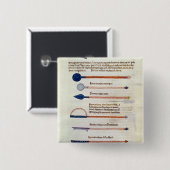 Chirurgische Instrumente von einer Abhandlung Button (Vorne & Hinten)