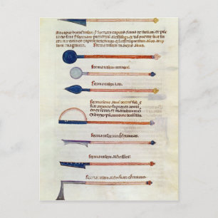 Chirurgische Instrumente von einer Abhandlung Postkarte