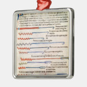 Chirurgische Instrumente von einer Abhandlung Silbernes Ornament (Links)