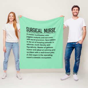 Chirurgische Krankenschwester Fleecedecke