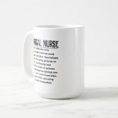 Chirurgische Krankenschwester Kaffeetasse (Vorderseite Links)