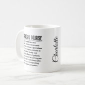 Chirurgische Krankenschwester Kaffeetasse (Vorderseite Links)