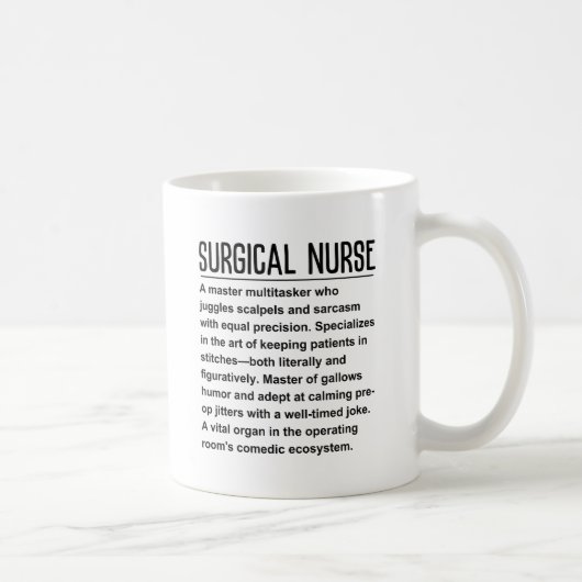 Chirurgische Krankenschwester Kaffeetasse (Rechts)