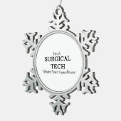 CHIRURGISCHE TECHNOLOGIE SCHNEEFLOCKEN Zinn-Ornament (Rechts)