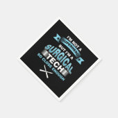 Chirurgischer Chirurg Medizin ist kein Sup Serviette (Ecke)