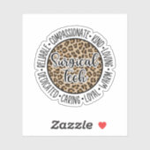 Chirurgischer Chirurgischer Chirurgischer Facharzt Aufkleber (Blatt)