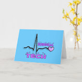 Chirurgischer Entwurf der Technologie-Geschenk-QRS Karte (Gelbe Blume)