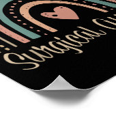 Chirurgischer Istant Boho Rainbow Chirurgischer er Poster (Ecke)