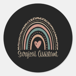 Chirurgischer Istant Boho Rainbow Chirurgischer er Runder Aufkleber