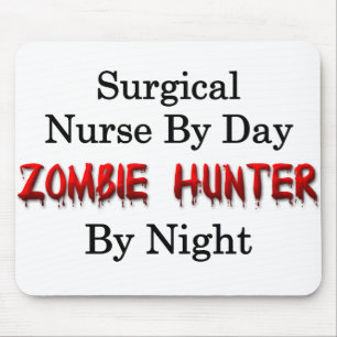 Chirurgischer Krankenschwester-/Zombie-Jäger Mousepad