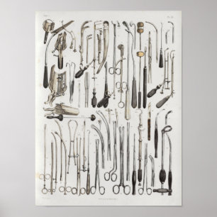 Chirurgischer medizinische Instrument-Vintager Poster