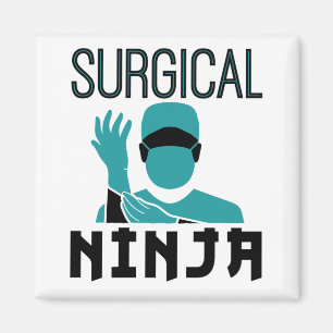 Chirurgischer Ninja Scrub Tech Technologe Magnet